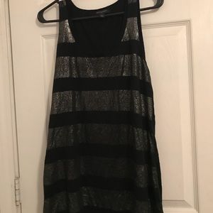 Banana Republic navy striped tank